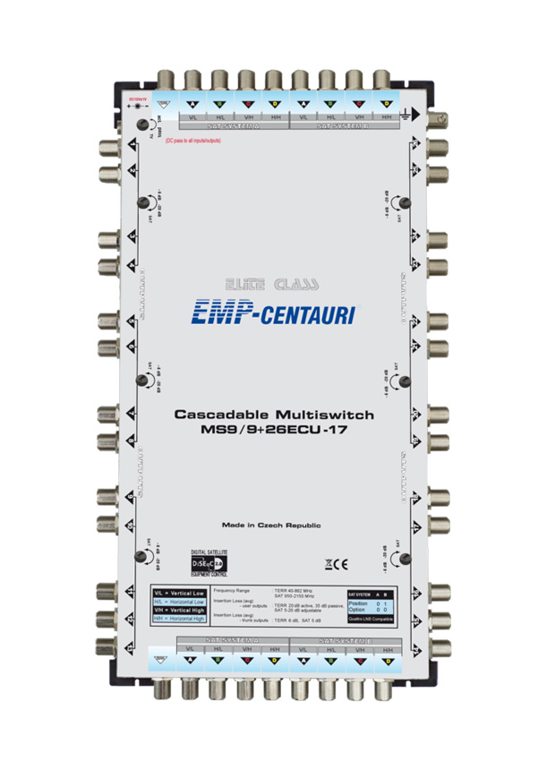 Cascadable multiswitch MS9/9+26ECU-17