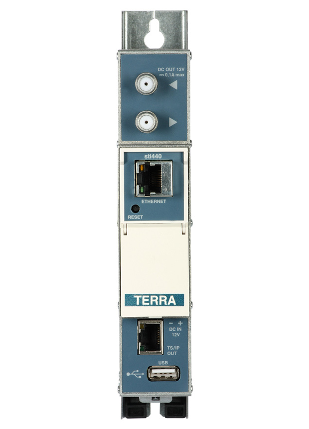 Multichannel streamer DVB-T/T2/C to IP, four transponders